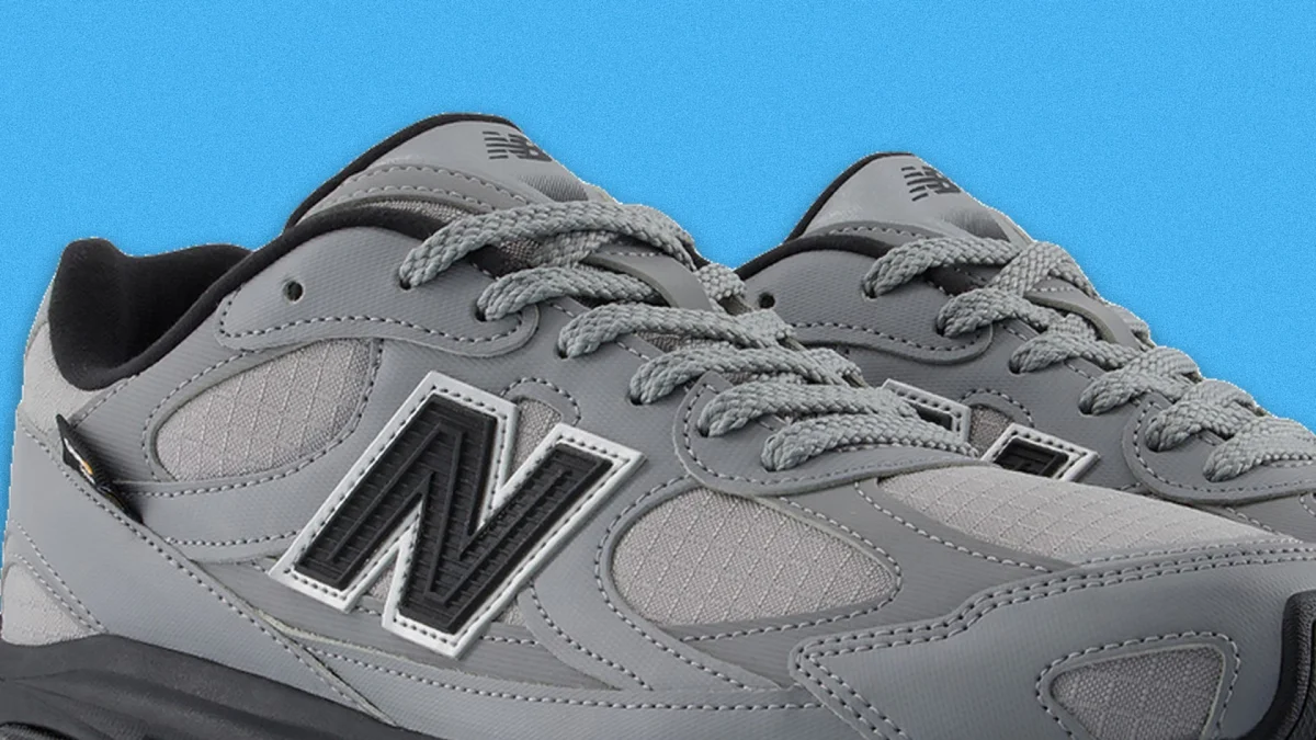 New Balance's gray 2010 shoes with Cordura.
