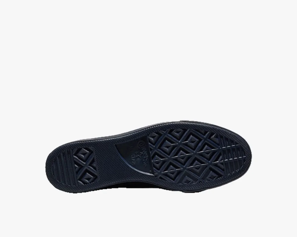 Black Converse All Star sneaker sole with a diamond-patterned tread.