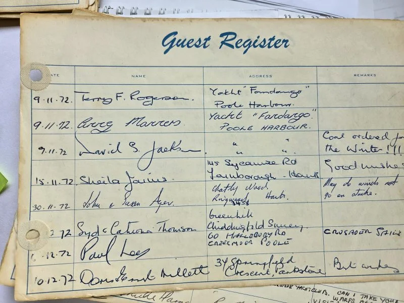 Seraffyn guest log
