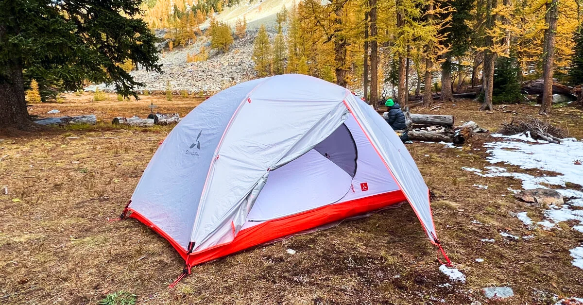 lightweight 4 season tent in the mountains testing a lightweight 4 season tent during fall