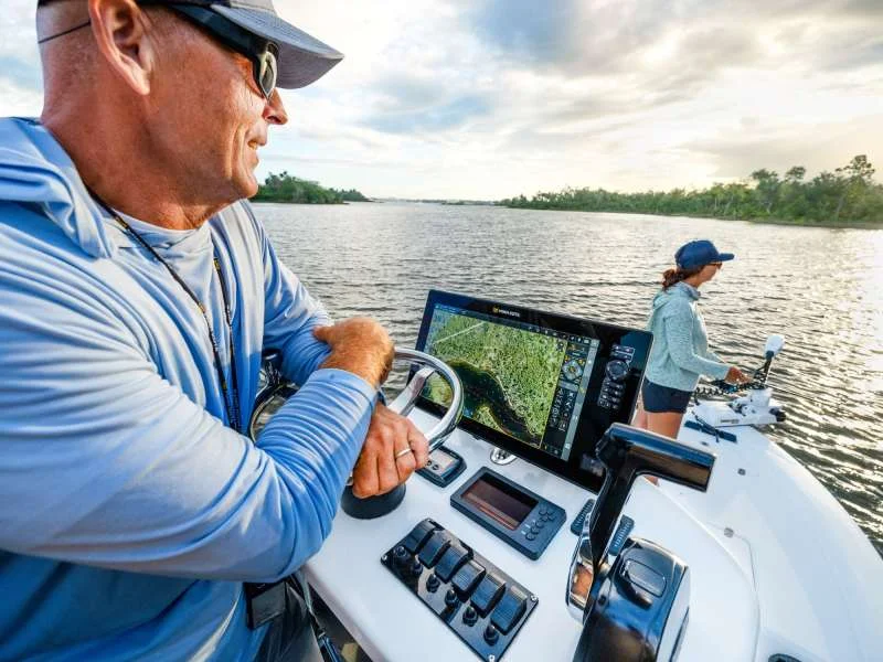 Minn Kota electronics on a boat