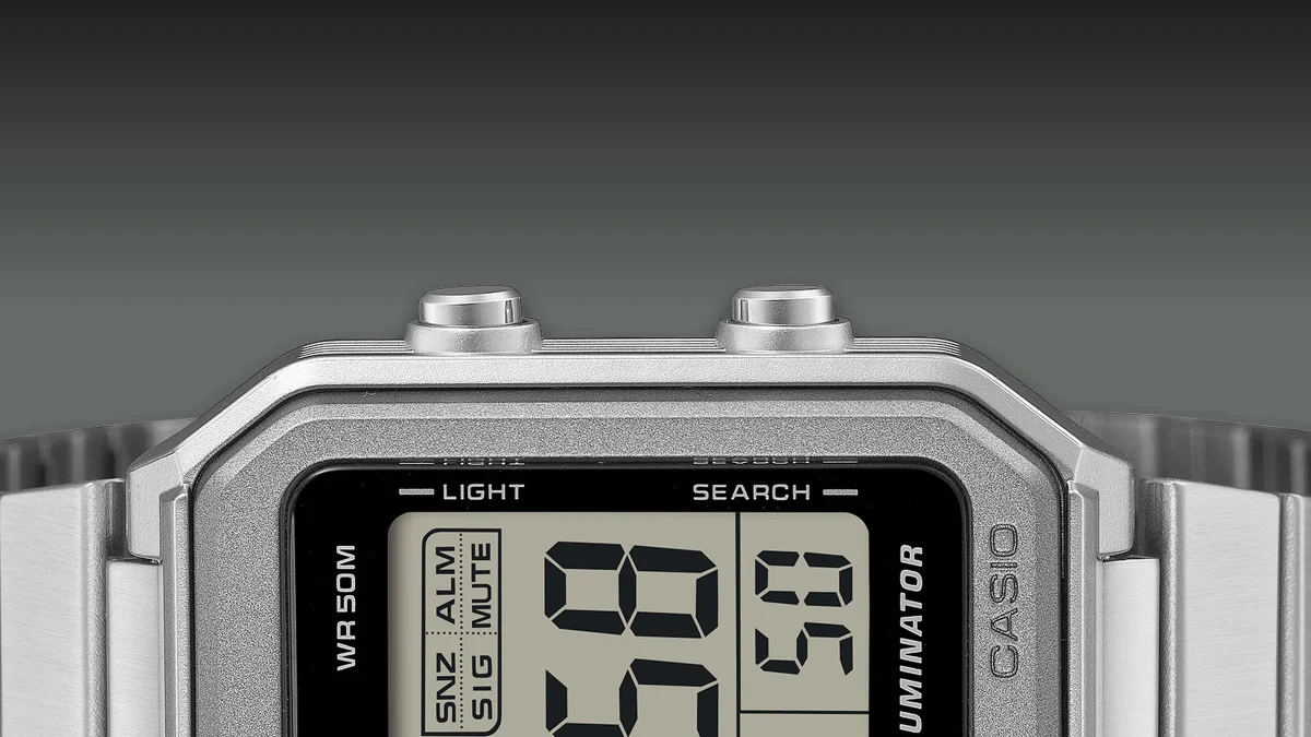 Casio W-221HD Adds a Steel Bracelet to the $45 Digital Watch